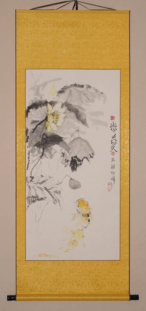 Китайская живопись, го-хуа, Золотые карпы, у-син, Живопись у-син, китайские карпы