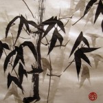 традиционная китайская живопись, го-хуа, гохуа, бамбук, четыре благородных, 4 благородных