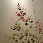 Елена Касьяненко, китайская живопись, живопись у-син, настенная роспись, интерьер в китайском стиле, 4 благородных, бамбук, цветущая слива, сосна, хризантема, орхидея