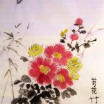 го-хуа, китайская живопись, три друга зимы, хризантемы, бамбук, сосна, цветущая слива