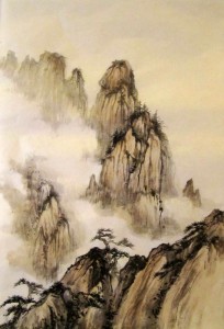 Ли Илиан, китайская живопись, гохуа, го-хуа, горы-воды, пейзажи