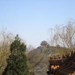 парк Бэйхай, Пекин, деревья, природа, пагоды