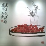 Zhu Qizhan, китайская живопись, гохуа, го-хуа, пейзажи, горы-воды, фрукты, цветы, выставка картин, Пекин, Art Museum of Beijing Fine Art Academy