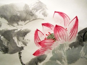 Елена Касьяненко, китайская живопись, го-хуа, гохуа, обучение китайской живописи, се-и, четыре благородных, бамбук, цветущая слива, хризантема, орхидея, лотос, сосна, пион