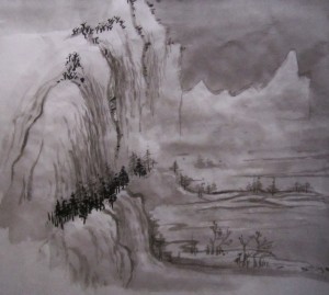 Елена Касьяненко, китайская живопись, горы-воды, пейзажи, обучение китайской живописи