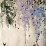 Елена Касьяненко, обучение рисованию, китайская живопись, гохуа, цветы и птицы, глициния, обучение китайской живописи