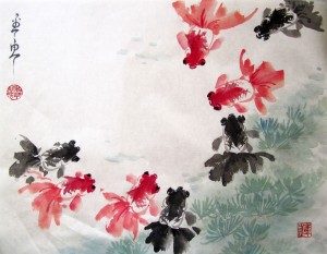Елена Касьяненко, китайская живопись, гохуа, цветы и птицы, се-и, обучение рисованию