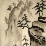 мастер-класс, китайский пейзаж, китайские горы, Елена Касьяненко, обучение рисованию, китайская живопись, гохуа